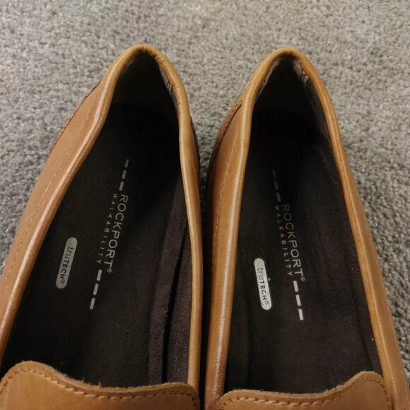 Rockport Penny Loafers Mens Size 11.5 Shoes Slip On Walk Ability Brown Leather - Picture 10 of 11